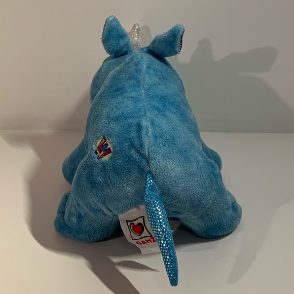 🦏 [2/$25] WEBKINZ RADIANT RHINO STUFFED ANIMAL PLUSH - HM637 NO CODE TAG 🦏 - Picture 4 of 7